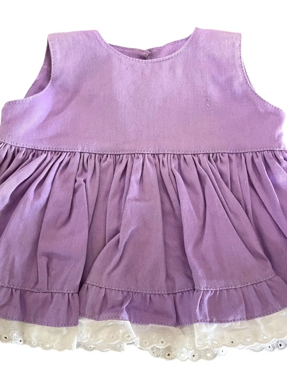 NWOT Purple Jumper White Blouse Matching Bloomers Set Infant Size 0-3